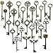 N'joy Vintage Skeleton Keys, Mixed Steampunk Keys, Extra Large (26PCS L26B-Antique Bronze)