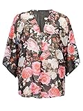 Persun Women Floral Chiffon Shawl Kimono Cover-up Jackets