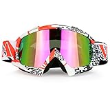 JamieWIN Motorcycle Racing Goggles Dirt Bike ATV Motocross Mx Goggles Glasses for Men Women Youth Kids(C64)