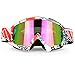 JamieWIN Motorcycle Racing Goggles Dirt Bike ATV Motocross Mx Goggles Glasses for Men Women Youth Kids(C64)