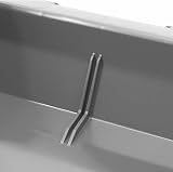 BiGDUG Plastic Parts Bins Pack of 5 Stackable Wall Mount 200x310x520mm Grey view 4