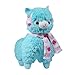 KSB 18'' Giant Blue Scarf And Earmuff Plush Alpaca,100% Plush Stuffed Animals Doll Toys,Best Birthday Gifts For The Children Kids