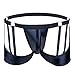 YiZYiF Men's Trunk Underwear Faux Leather Jockstraps Boyshorts Boxer Briefs