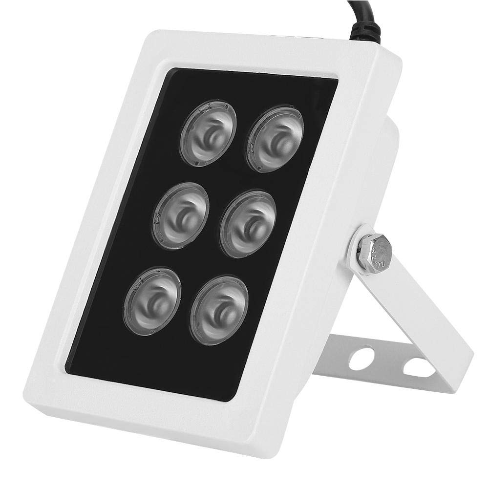 Vikye Surveillance Accessory IP65 Waterproof 6cs High-Power Infrared Lights CCTV Fill Light, for Surveillance Lighting
