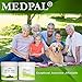 MedPal Professional Pet Ear Cleansing Wipes for Dogs and Cats - Dog Ear Wipes Used to Stop Itching, Prevent Mites, Yeast & Ear Infections. - Advanced Formula! (100 Count)