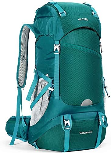 Homiee リュック 登山 50l アウトドア バッグ バックパック ザック 大容量 防水 ハイドレーション レインカバー付き 多機能 超軽量 収納性抜群 登山用リュックサック ハイキング 防災 キャンプ 旅行 花見 遠足 父の日