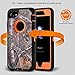 iPhone 7 Case, [Shockproof] [Drop Protection] [Heavy Duty] Tough Rugged Hybrid Hard Shell Cover Case with Belt-Clip for Apple iPhone 7 [4.7 inch] (i7-Orange-Case)