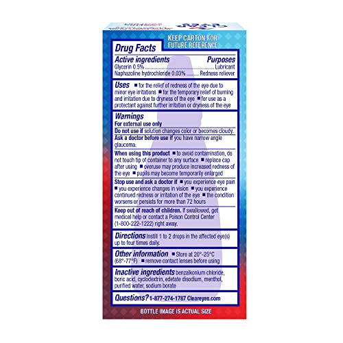 Clear Eyes Cooling Comfort Relief Eye Drops, 0.5 Fl Oz Pricepulse