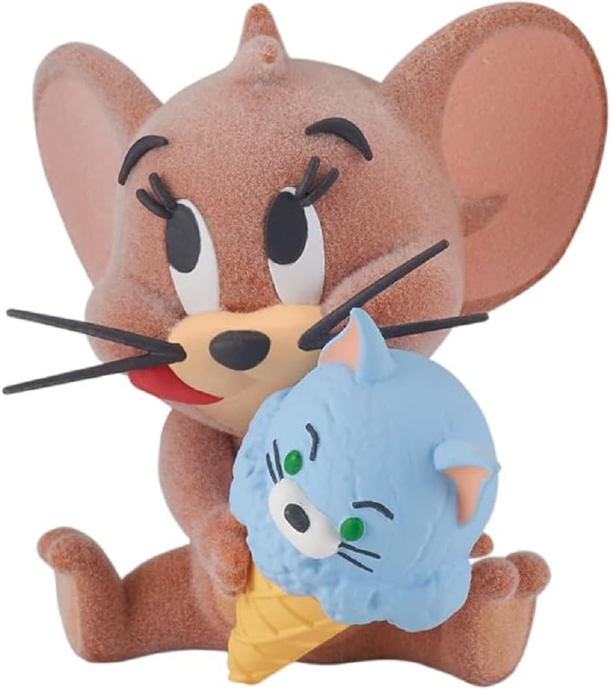 FIGURE FLUFFY PUFFY JERRY YUMMY YUMY WORLD TOM AND JERRY 5CM