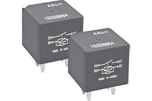 CASALYTICS Automotive Relay 15328864 (Pack of 2) – D1741C 12V 40A 4-Pin SPDT Automotive Relay 12193604 13503102 Replacement – A/C Compressor, Starter & Fan Control for Chevy Silverado, GMC, Buick