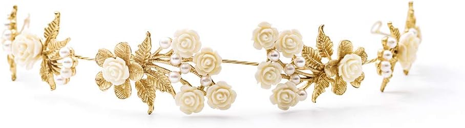 Swara Gold Metal Hair Accessories for Women and Girls
