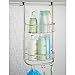 iDesign Forma Bathroom Over The Door Shower Caddy with Storage Baskets Shelves for Shampoo, Conditioner, Soap, Set of 1, Satin