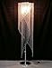 Surpars House Raindrop Crystal Floor Lamp Chrome Finish