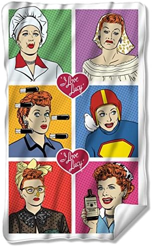 I Love Lucy - Comic Fleece Blanket 35 x 57in