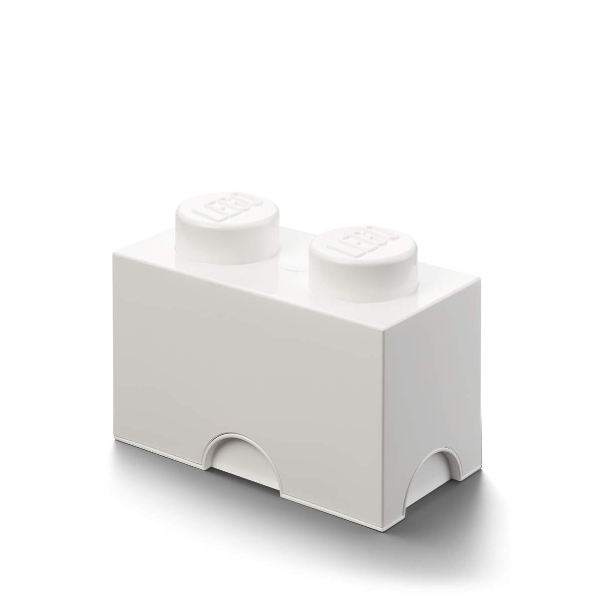LEGO Room Copenhagen, Storage Brick Box - Stackable Storage Solution - Brick 2, White (40020635)