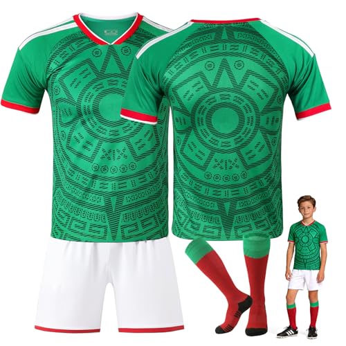 ASVEL Conjunto de Playera de Fútbol, Conjunto Unisex de Ropa Deportiva de Fútbol, Camisetas y Pantalones Cortos con Calcetines, Camiseta de Regalo para Aficionados
