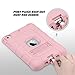 ULAK Case for iPad mini 1 2 3, Three Layer Heavy Duty Shockproof Protective Case with Kickstand for iPad mini 2 Case 1st 2nd 3rd Generation (Rose Gold)