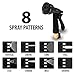 HBlife 50 ft Expandable Garden Water Hose with 8 Spray Pattern Nozzle, Hose Hanger & Storage Bag