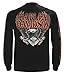 Harley-Davidson Men's Eagle Piston Long Sleeve Crew Shirt, Black 30299947