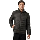 32 Degrees Men's Ultra-Light Down Packable Jacket | Layering | Zippered Pockets | Water Repellent
