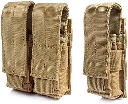 Hugmania Tactical Pistol Mag Pouch (Triple (2+1) - Tan)