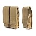 Tactical Pistol Mag Pouch (Triple (2+1) - Tan)