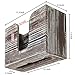 MyGift Wall Mounted Bathroom Paper Hand Towel Holder in Torched Wood Finish, Fits Tri Fold, Multifold, C Fold, Z Fold, Disposable Hand Towel Dispenser Guest Restroom