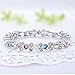 SILYHEART Tennis Bracelet Made with Swarovski Crystal, Fashion Jewelry Gift for Girls