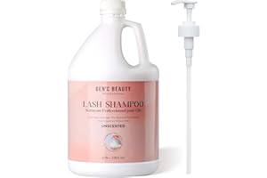 GEN'C BÉAUTY Eyelash Shampoo Bulk Gallon Size Eyelash Shampoo bulk Lash Wash for Eyelash Extensions Lash Bath Lash Cleaner Ey