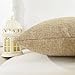 HOME BRILLIANT Decor Lined Linen Square Throw Cushion Pillowcase Cover for Couch, 18