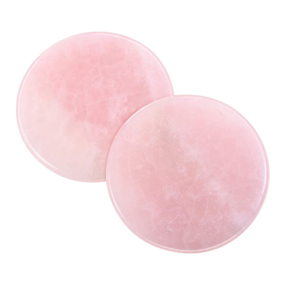 Eyelash Extension Jade Stone Pallet Round Adhesive Holder Pallet for Lash , 2pcs