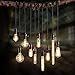 Vintage Edison Bulbs with Steeple Hairpin Filament, 40W Dimmable E26/E27 T30 Tubular Antique Light, Golden Finish Industrial Design Amber Warm 120V [6 Pack]