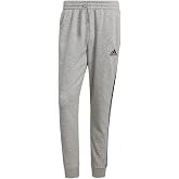 adidas Men's Essentials Fleece Tapered Cuff 3-Stripes Pants