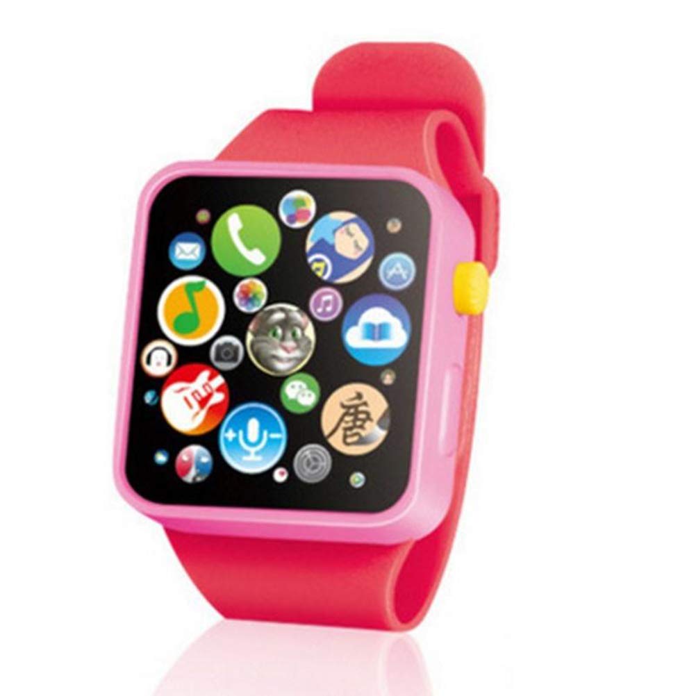 Kids Early Education Smart Watch Learning Machine 3D Touch Screen Wristwatch (Red)