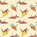 Origami Paper - Japanese Bird Patterns - 6 3/4