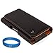 Executive Faux Leather Holster Carrying Case (LEA937) for BLU Pure XL / BLU Studio X Plus / BLU Studio 5.5 C / BLU Studio 5.5 S / BLU Studio 5.3 S with SumacLife TM Wisdom Courage Wristband