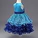 ONECEMORE 2-8T Princess Girl Pageant Party Tulle Lace Dress with Sleeveless