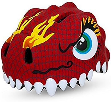 Popo Rabbit Dinosaur Red Multi-sport Kid Helmet Comfortable Adjustable Skateboard Outdoor Sports Child Children Kid Kids Boys Girls Bike Bicycle Cycle Cycling Helmet Age 3-5 6-8