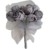 Rubies Corpse Bride: Emily the Corpse Bride Bouquet Costume Accessory Grey | Officially Licensed, Adult Accessory