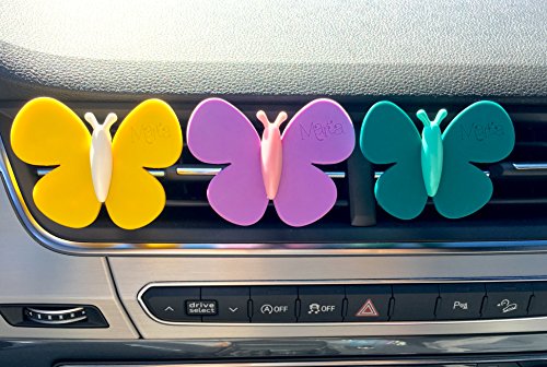 Marta La Farfalla – Bubble XXL – Set 3 Deodoranti Auto – Profumo Bubble Gum – Diffusore Per Bocchette