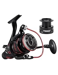 Carrete de pesca 10 Sharky Baitfeeder III de KastKing + 1 revestimiento de acero inoxidable BB, arrastre de fibra de carbono para carnada viva