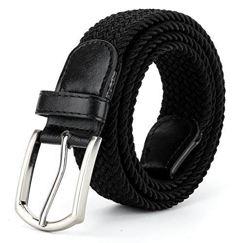 Braided Canvas Woven Elastic Stretch Belts for Men/Women/Junior with