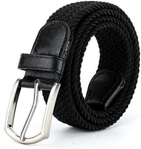 Radmire Braided Canvas Woven Elastic Stretch Belts for Men/Women