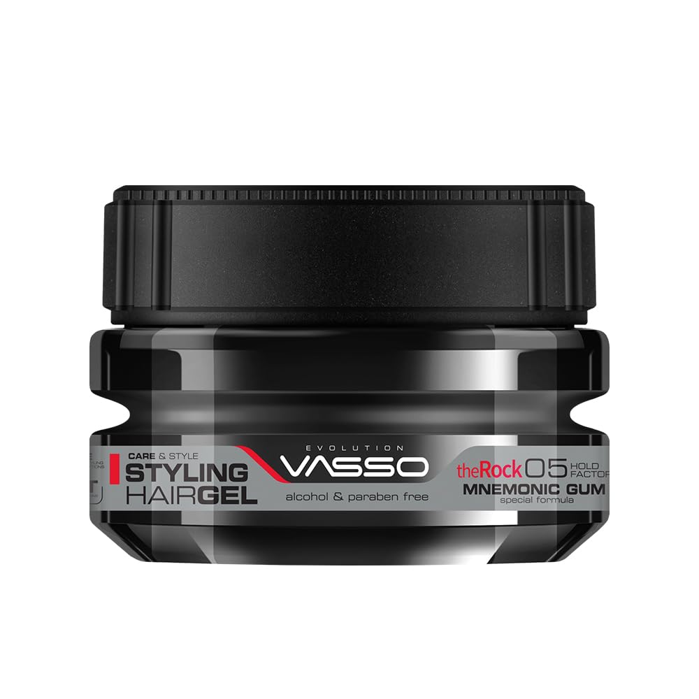 Vasso Styling Hair Gel The Rock Mnemonic Gum 250ml