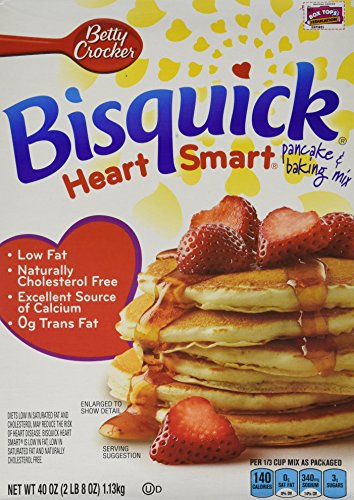 image for Bisquick Heart Smart Pancake and Baking Mix Reduced Fat, 40-Ounce Boxe