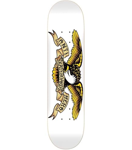 Amazon.com : Anti Hero Skateboard Deck Shaped Eagle Blue Meanie