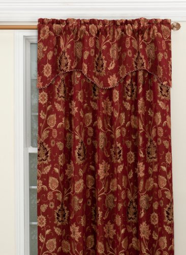 Stylemaster Melbourne Valance, 50" X 17", Burgundy