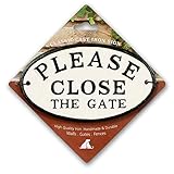 Please Close The Gate Cast Iron Oval Sign