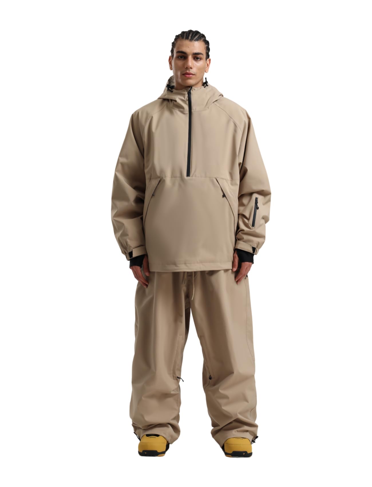 Photo 1 of GSOU SNOW Mens Ski Jacket and Pants Set Ski Suit Snowboard Pants Mens Snow Suit Snowboarding Jacket Waterproof Windproof