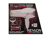 RevlonÂ® Hair Dryer-Revlon Laser Brilliance Infrared Heat Hair Dryer-2 heat / speed -quiet hair dryer- Triple Baked Ceramic 2-Tourmaline-Dries hair fast and gives it a fuller look-100% Thrilled Customer Guaranteed!